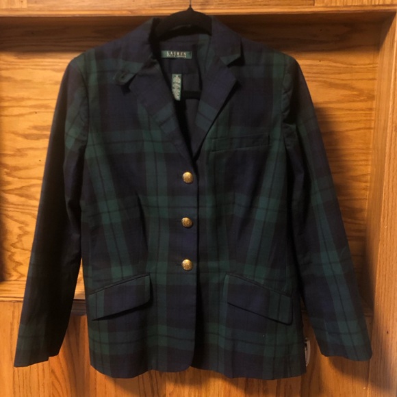 Lauren Ralph Lauren Jackets & Blazers - Ralph Lauren Classic Black Watch Tartan Plaid Blazer